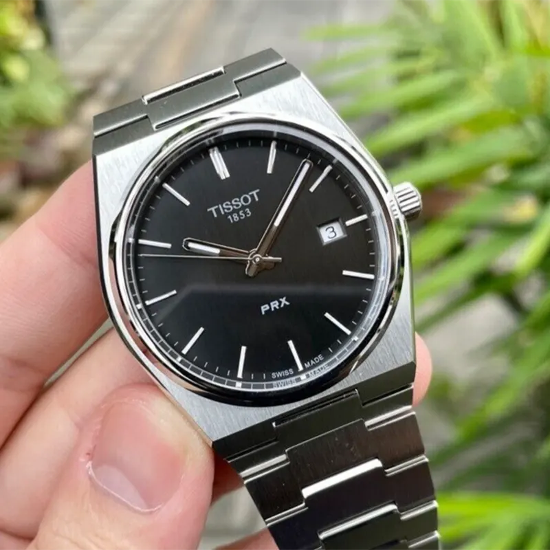 Tissot PRX T-Classic Black Dial Men's Watch- T137.410.11.051.00